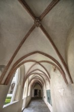 Cloister around 1370 in the Neustift St Margarethen monastery, Vahrn, district of Bolzano, South