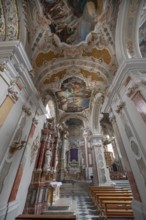 Left aisle of the collegiate basilica, Neustift St Margarethen, Vahrn, district of Bozen, South