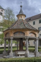 Miracle fountain, 1508, in the courtyard of the Neustift St Margarethen monastery, Vahrn, district