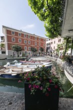 Limone, old town, harbour area, Lombardy, Italy