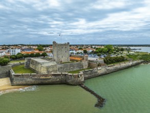 Fouras from a drone, Fouras-les-Bains, Charente-Maritime, Nouvelle-Aquitaine, France