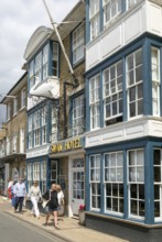 Historic building in town centre, Swan Hotel, Southwold, Suffolk, England, UK