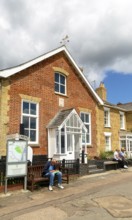 Southwold Sailors Reading Room on seafront promenade, Southwold, Suffolk, England, UK