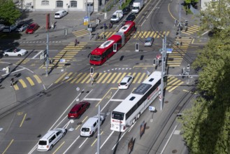 Crossing with pedestrian crossing, Bern, Switzerland