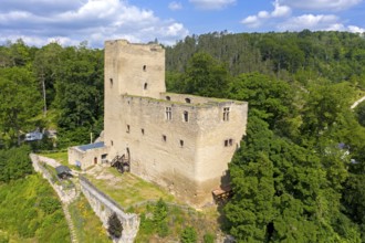 Liebenstein castle ruins, Liebenstein, rural municipality of Geratal, Ilm district, Thuringia,