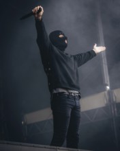 M. Shadows (Matthew Charles Sanders), singer of Avenged Sevenfold live at the Zitadelle Spandau in