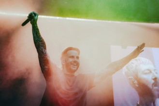 M. Shadows (Matthew Charles Sanders), singer of Avenged Sevenfold live at the Zitadelle Spandau in