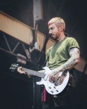 Zacky Vengeance, guitarist of Avenged Sevenfold live at the Zitadelle Spandau in Berlin on