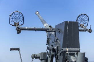 German Flak 28, Bofors 40 mm anti-aircraft gun, at WW2 Saltzwedel-neu Battery, Raversyde