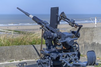 2 cm FLAK 28 Oerlikon, German anti-aircraft gun at WW2 Saltzwedel-neu Battery, Raversyde