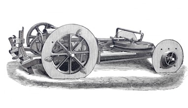 Agriculture, Tillage, Anchor wagon by John Fowler, At the beginning of steam ploughing there were