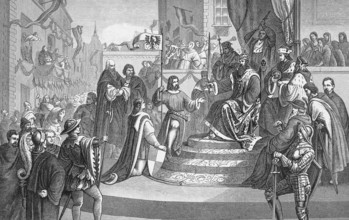 Elector Frederick's enfeoffment with the Margraviate of Brandenburg (1398) Father Frederick V,