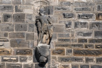 Weathered statue of Saint Wenceslas at Wenzelburg, 17th century, Lauf an der Pegnitz, Middle