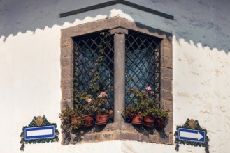 Peru, Cusco, historic colorful colonial buildings and architecture of San Blas district of artisans