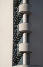 Outdoor staircase, Olympic Stadium, architects Yrjö Lindegren and Toivo Jäntti, Helsinki, Finland