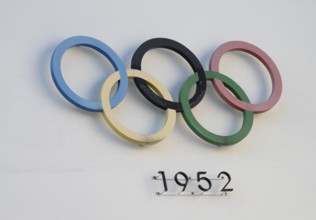 Olympic Rings 1952, Olympic Stadium, architects Yrjö Lindegren and Toivo Jäntti, Helsinki, Finland