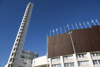 Tower, Olympic Stadium or Finnish Olympic Stadium, architects Yrjö Lindegren and Toivo Jäntti,