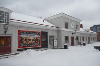Exterior view in winter, Tändsticksmuseet match museum or match museum, Jönköping, Jönköpings län,