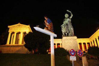 Bavaria, Hall of Fame, toilet sign, Oktoberfest Munich, Wies'n, Bavaria, Germany/typical icons of
