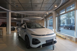 Xpeng G6 SUV Coupé, showroom of the Chinese electric car brand Xiaopeng Motors, Düsseldorf, North