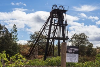 Capstan to drain the lower floors, Mina de Sao Domingos, historic copper open-pit mine, Portugal
