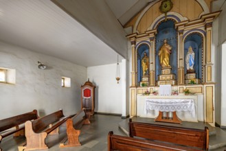 Interior of a small chapel in the sanctuary of Bom Jesus de Matosinhos in Congonhas