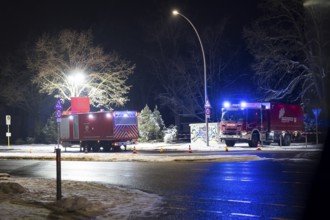 Disaster management from North Rhine-Westphalia is providing equipment and lighting during the