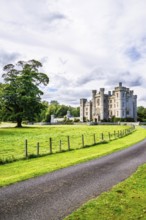 Duns Castle Estate from a drone, Duns, Berwickshire, Scotland, UK