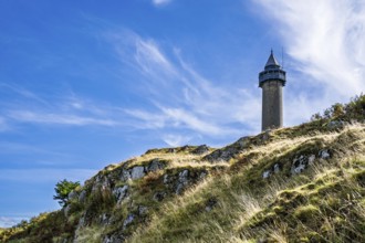Waterloo Monument over Scottish fields and farms, Jedburgh, Scotland, UK