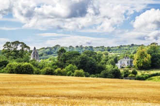 Scottish fields and farms, Southeast Scotland, UK