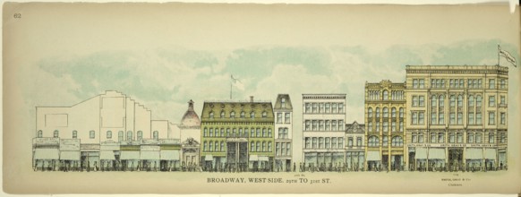 Broadway, West Side, 29th to 31th Street, New York, Manhattan, America, USA, historic, authentic,