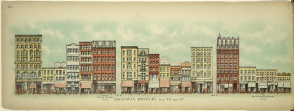 Broadway, West Side, 20th to 23th Street, New York, Manhattan, America, USA, historic, authentic,