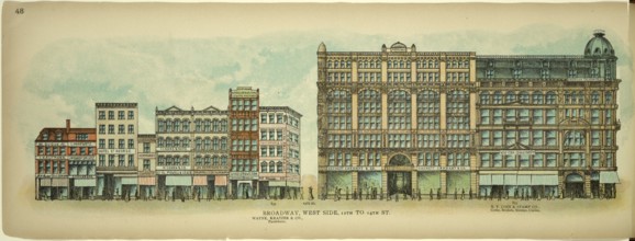 Broadway, West Side, 12th to 14th Street, New York, Manhattan, America, USA, historic, authentic,