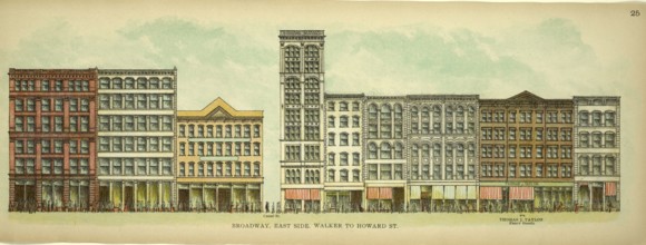 Broadway, East Side, Walker to Howard Street, New York, Manhattan, America, USA, historical,