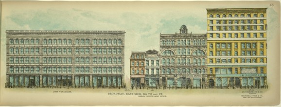 Broadway, East Side, 8th to 10st Street, New York, Manhattan, America, USA, historic, authentic,