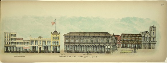 Broadway, East Side, 34th to 37th Street, New York, Manhattan, America, USA, historic, authentic,