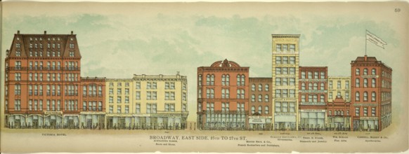 Broadway, East Side, 25th to 27th Street, New York, Manhattan, America, USA, historic, authentic,