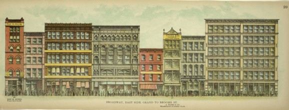 Broadway, East Side, Grand to Broome Street, New York, Manhattan, America, USA, historic,