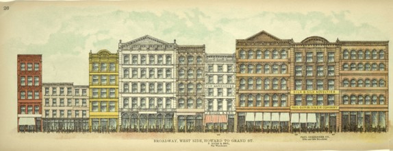 Broadway, West Side, Howard to Grand Street, New York, Manhattan, America, USA, historic,