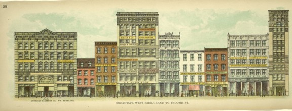 Broadway, West Side, Grand to Broome Street, New York, Manhattan, America, USA, historic,