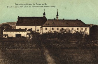 Franciscan monastery in Arnau a.E., built in 1684 under Count Lambay, building complex in the town