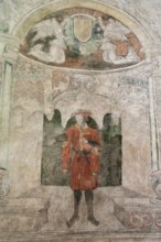 St Mazeran's Church of Bout-Vernet. St. Mazeran, creator of the original church plans. Allier