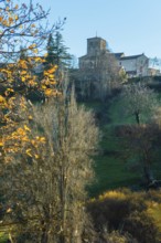 Natural regional park of Livradois Forez. Roman church Saint-Hilaire of Saint-Hilaire village.