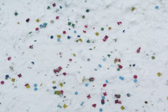 Confetti in the snow