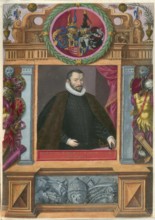 Members of the famous Augsburg Fugger family, Philipp Eduard Fugger (1546 - 1618), a well-known