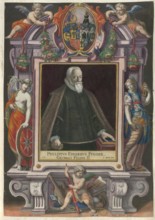 Members of the famous Augsburg Fugger family, portrait of Philipp Eduard Fugger (1546 - 1618), a