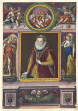 The portrait of Anna Maria von Gumppenberg-Fugger (1570 - 1613), a member of the famous Augsburg