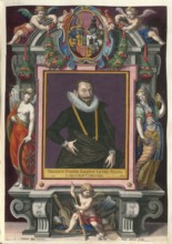 Members of the famous Augsburg Fugger family, Trajan Fugger, also Tralanus Fugger, (1572 - 1614), a