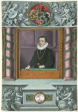 Members of the famous Augsburg Fugger family, Philipp Fugger, (1567 - 1601), married to Barbara