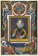 Members of the famous Fugger family in Augsburg, Juliana Fugger, born 1604, daughter of Traian